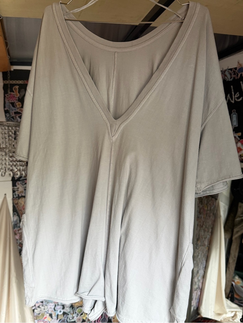 Free People Hot Shot Romper in Light grey